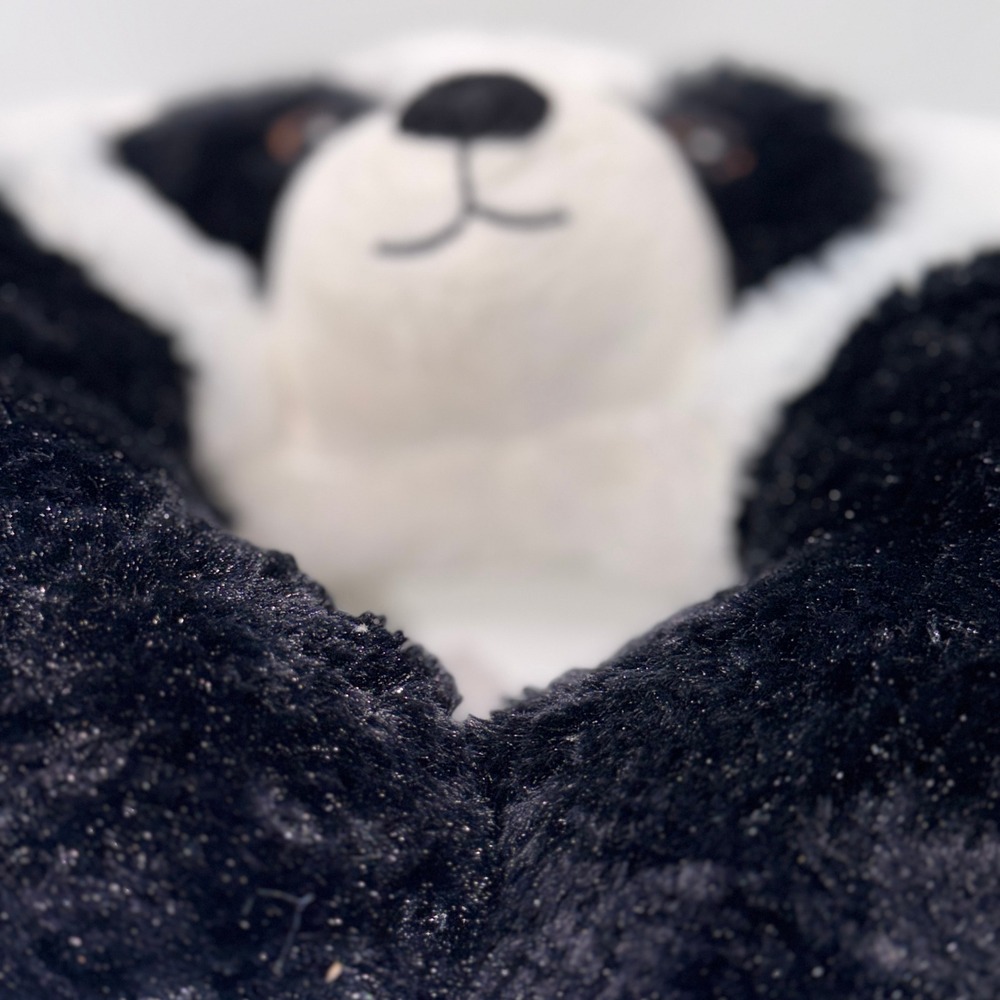 Unipak 12" Panda Neck Pillow Plush Kawaii Travel Comfort Animal Core 8989PA - Picture 3 of 7